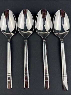 JA Henckels "Madison Square" Teaspoons Lot of 4 Stainless 18/10 Glossy 6.5 in